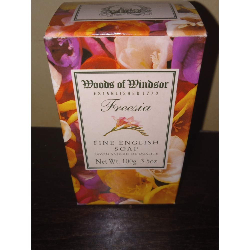 Woods Of Windsor FREESIA Fine English Luxury‎ One Bar Soap Made In England